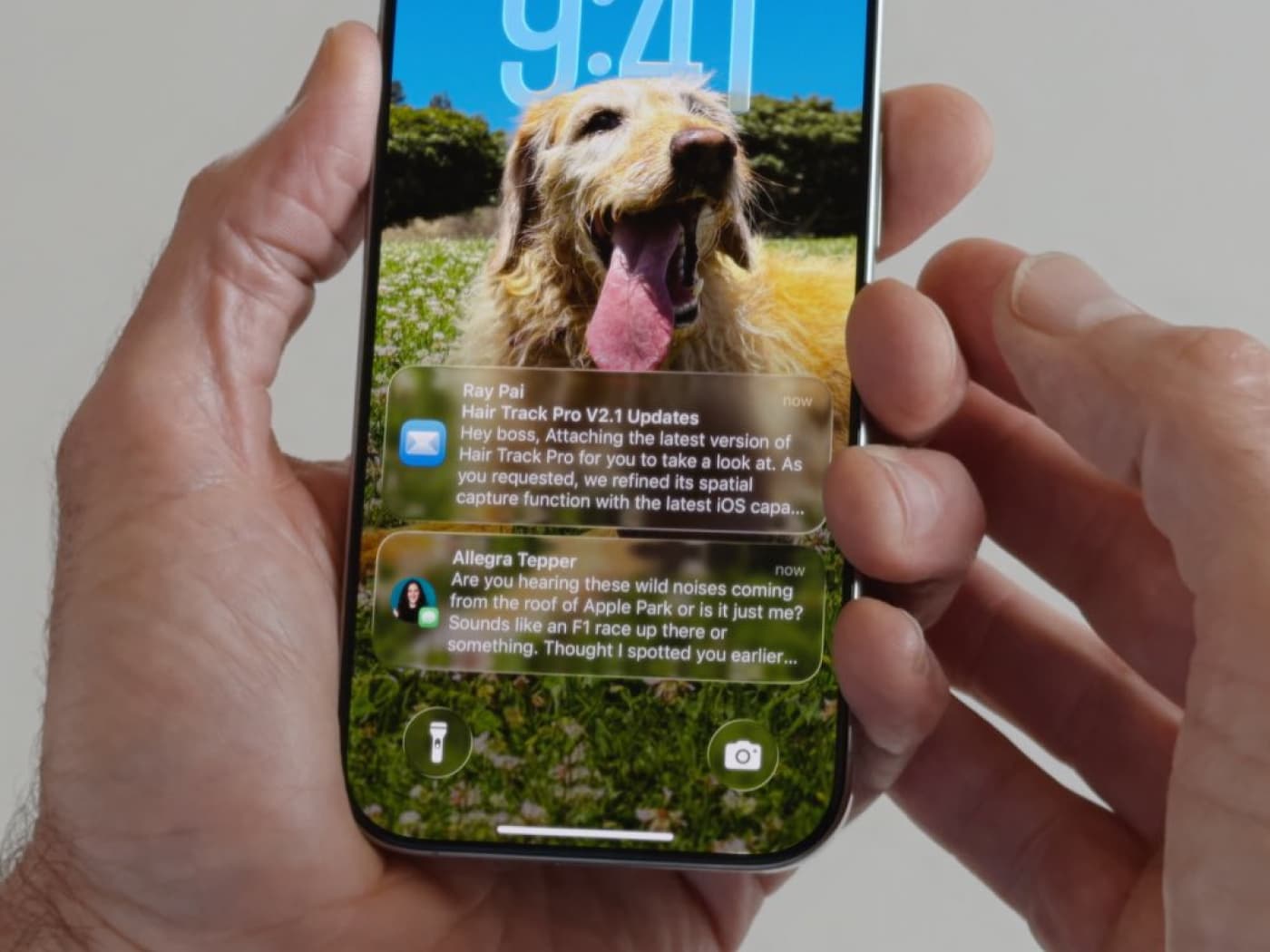 Notification Center in Liquid Glass
