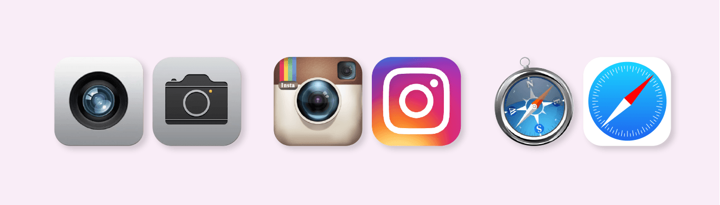 Skeuomorphic vs Flat Design